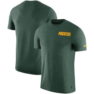 Terrific Green Bay Packers  On Field Coaches UV Performance T Shirt Green to showcase your team pride