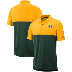 Unique Green Bay Packers  Sideline Early Season Performance Polo Gold Green a must have addition to your collection