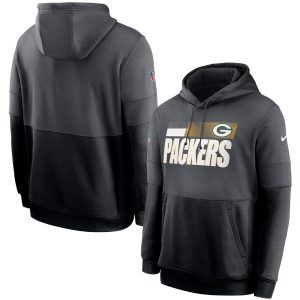 Stunning Green Bay Packers  Sideline Impact Lockup Performance Pullover Hoodie Charcoal Black a must have addition to your collection