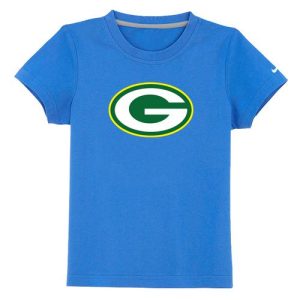 Terrific Green Bay Packers Sideline Legend Authentic Logo Youth T Shirt Light Blue for ultimate sports enthusiasts