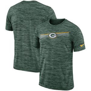 Unique Green Bay Packers  Sideline Velocity Performance T Shirt Heathered Green to stand out at the stadium