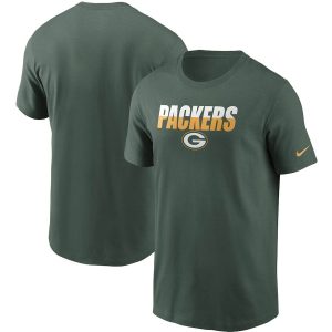 Fantastic Green Bay Packers  Split T Shirt Green for ultimate sports enthusiasts