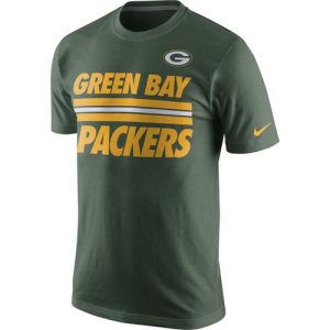 Terrific Green Bay Packers  Team Stripe T Shirt Green to showcase your team pride