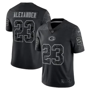 Unique Jaire Alexander Green Bay Packers Nike RFLCTV Limited Jersey   Black to showcase your team pride