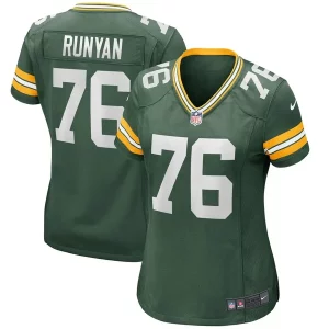 Fantastic Jon Runyan Green Bay Packers Nike Women's Game Jersey   Green perfect for game day celebrations