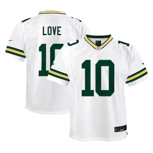 Outstanding Jordan Love Green Bay Packers Nike Youth Player Game Jersey   White to showcase your team pride