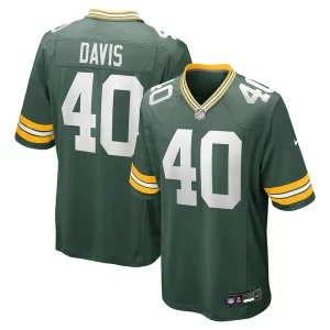 Stunning LJ Davis Green Bay Packers Nike Game Jersey   Green to stand out at the stadium