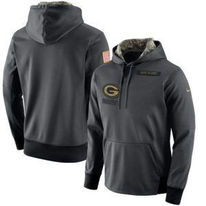 Outstanding Men's Green Bay Packers  Anthracite Salute to Service Player Performance Hoodie a must have addition to your collection