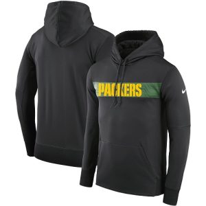 Gorgeous Men's Green Bay Packers  Charcoal Sideline Team Performance Pullover Hoodie a must have addition to your collection