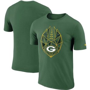 Gorgeous Men's Green Bay Packers  Green Fan Gear Icon Performance T Shirt to stand out at the stadium