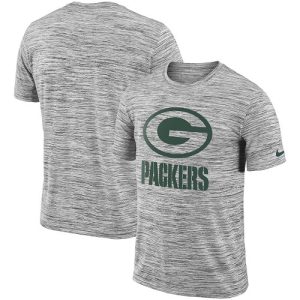 Stunning Men's Green Bay Packers  Heathered Black Sideline Legend Velocity Travel Performance T Shirt a must have addition to your collection