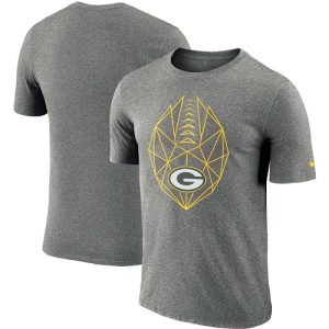 Gorgeous Men's Green Bay Packers  Heathered Charcoal Fan Gear Icon Performance T Shirt a must have addition to your collection