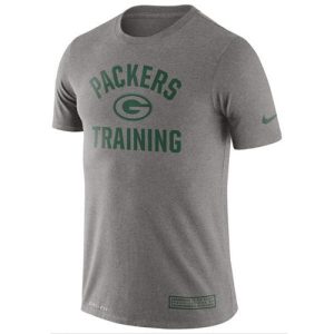 Outstanding Men's Green Bay Packers  Heathered Gray Training Performance T Shirt to showcase your team pride