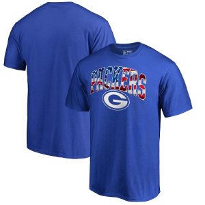 Stunning Men's Green Bay Packers NFL Pro Line by Fanatics Branded Royal Banner Wave T Shirt perfect for game day celebrations