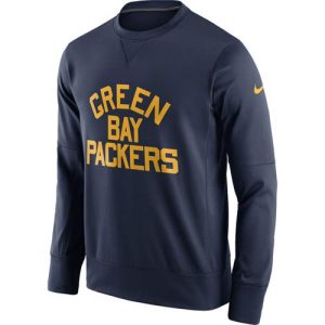 Gorgeous Men's Green Bay Packers  Navy Circuit Alternate Sideline Performance Sweatshirt to showcase your team pride