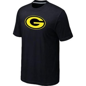 Stunning Men's Green Bay Packers Neon Logo Charcoal T Shirt Black perfect for game day celebrations