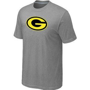 Unique Men's Green Bay Packers Neon Logo Charcoal T Shirt Light Grey to showcase your team pride
