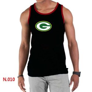Impressive Men's  NFL Green Bay Packers Sideline Legend Authentic Logo Tank Top Black to showcase your team pride