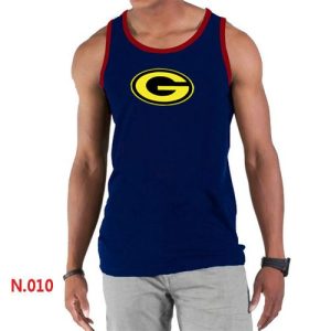 Outstanding Men's  NFL Green Bay Packers Sideline Legend Authentic Logo Tank Top Dark Blue_1 to showcase your team pride