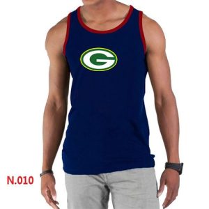 Fantastic Men's  NFL Green Bay Packers Sideline Legend Authentic Logo Tank Top Dark Blue_2 perfect for game day celebrations