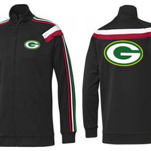 Unique NFL Green Bay Packers Team Logo Jacket Black_2 for die hard Packers fans
