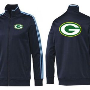 Gorgeous NFL Green Bay Packers Team Logo Jacket Dark Blue to stand out at the stadium