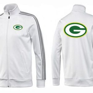 Outstanding NFL Green Bay Packers Team Logo Jacket White_3 for die hard Packers fans