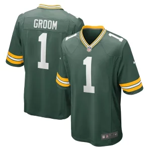 Amazing Number 1 Groom Green Bay Packers Nike Game Jersey   Green to showcase your team pride
