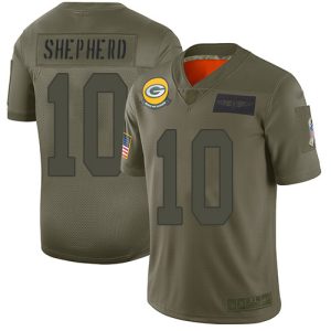 Terrific Packers #10 Darrius Shepherd Camo Men's Stitched NFL Limited 2019 Salute To Service Jersey to showcase your team pride