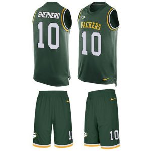 Amazing Packers #10 Darrius Shepherd Green Team Color Men's Stitched NFL Limited Tank Top Suit Jersey for ultimate sports enthusiasts