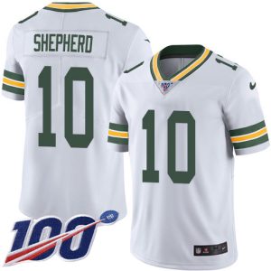 Stunning Packers #10 Darrius Shepherd White Youth Stitched NFL 100th Season Vapor Untouchable Limited Jersey to stand out at the stadium