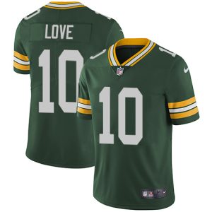 Amazing Packers #10 Jordan Love Green Team Color Men's Stitched NFL Vapor Untouchable Limited Jersey perfect for game day celebrations