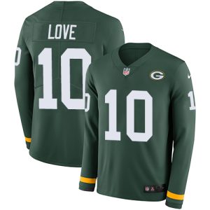 Unique Packers #10 Jordan Love Green Team Color Youth Stitched NFL Limited Therma Long Sleeve Jersey for ultimate sports enthusiasts