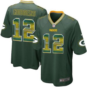 Amazing Packers #12 Aaron Rodgers Green Team Color Men's Stitched NFL Limited Strobe Jersey to stand out at the stadium