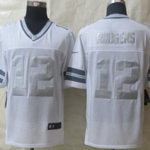 Amazing Packers #12 Aaron Rodgers White Men's Stitched NFL Limited Platinum Jersey perfect for game day celebrations