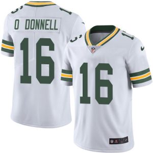 Terrific Packers #16 Pat O'Donnell White Men's Stitched NFL Vapor Untouchable Limited Jersey for ultimate sports enthusiasts
