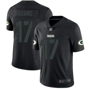Unique Packers #17 Davante Adams Black Men's Stitched NFL Limited Rush Impact Jersey for die hard Packers fans