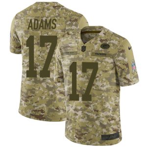 Gorgeous Packers #17 Davante Adams Camo Youth Stitched NFL Limited 2018 Salute to Service Jersey to stand out at the stadium