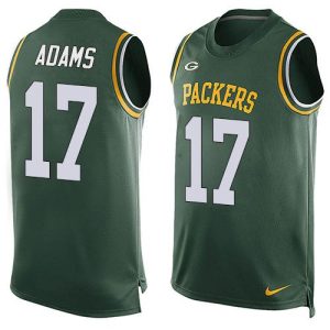 Outstanding Packers #17 Davante Adams Green Team Color Men's Stitched NFL Limited Tank Top Jersey to showcase your team pride