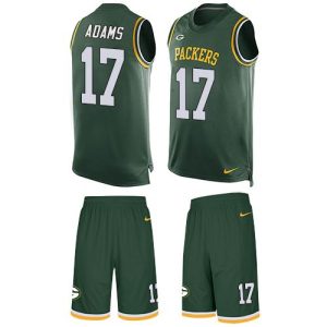 Amazing Packers #17 Davante Adams Green Team Color Men's Stitched NFL Limited Tank Top Suit Jersey for ultimate sports enthusiasts