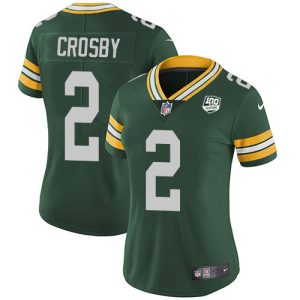 Terrific Packers #2 Mason Crosby Green Team Color Women's 100th Season Stitched NFL Vapor Untouchable Limited Jersey to stand out at the stadium