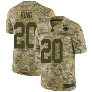 Outstanding Packers #20 Kevin King Camo Youth Stitched NFL Limited 2018 Salute to Service Jersey a must have addition to your collection