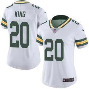 Gorgeous Packers #20 Kevin King White Women's Stitched NFL Vapor Untouchable Limited Jersey for ultimate sports enthusiasts