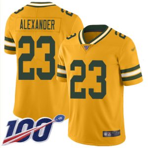 Gorgeous Packers #23 Jaire Alexander Gold Men's Stitched NFL Limited Inverted Legend 100th Season Jersey to stand out at the stadium