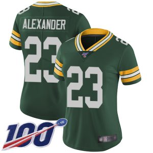 Gorgeous Packers #23 Jaire Alexander Green Team Color Women's Stitched NFL 100th Season Vapor Limited Jersey to showcase your team pride
