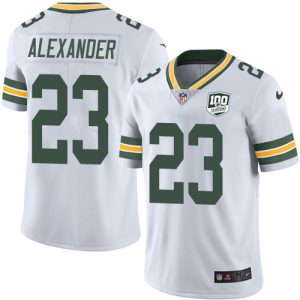 Terrific Packers #23 Jaire Alexander White Men's 100th Season Stitched NFL Vapor Untouchable Limited Jersey perfect for game day celebrations