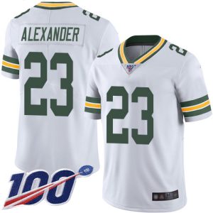 Amazing Packers #23 Jaire Alexander White Men's Stitched NFL 100th Season Vapor Limited Jersey perfect for game day celebrations