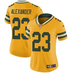Fantastic Packers #23 Jaire Alexander Yellow Women's Stitched NFL Limited Rush Jersey a must have addition to your collection