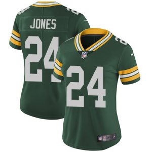 Gorgeous Packers #24 Josh Jones Green Team Color Women's Stitched NFL Vapor Untouchable Limited Jersey to showcase your team pride