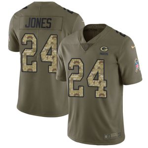 Impressive Packers #24 Josh Jones Olive/Camo Youth Stitched NFL Limited 2017 Salute to Service Jersey to stand out at the stadium